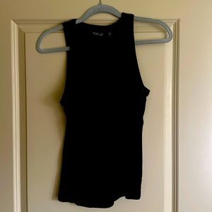 Black racer back tank.
